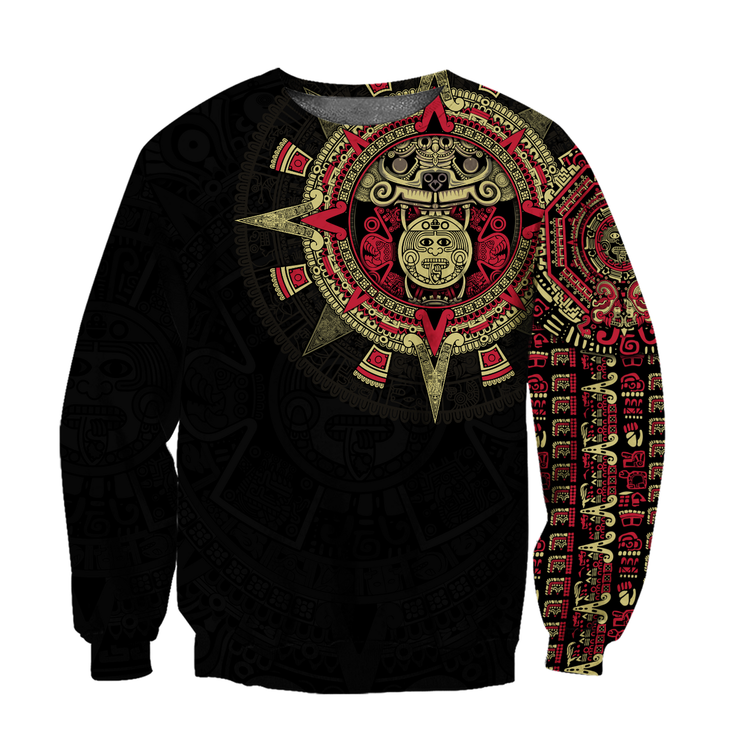 Aztec Mexico Red 3D All Over Printed Unisex Shirts