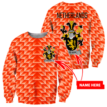 Personalized Netherland 3D All Over Printed Unisex Shirts