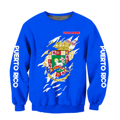 Customize Name Puerto Rico Hoodie For Men And Women MH19032102