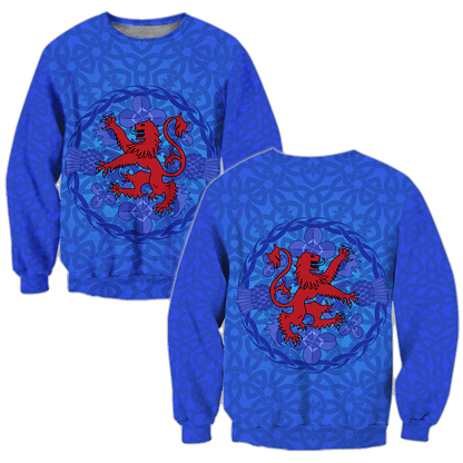 Premium Scotlish Lion 3D All Over Printed Unisex Shirts