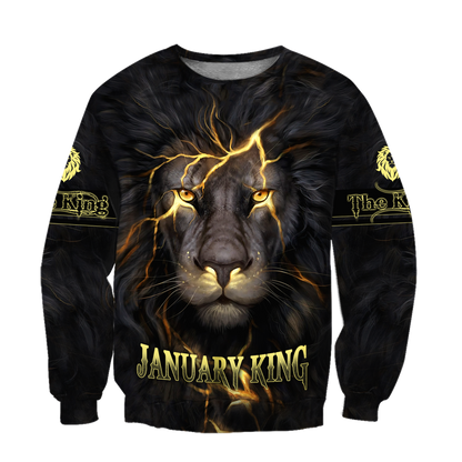January Lion 3D All Over Printed Unisex Shirts Pi21012113