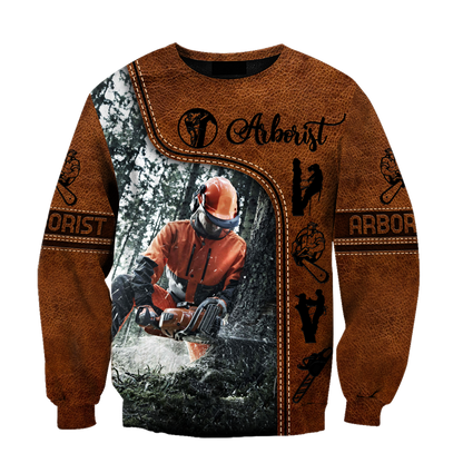 Premium 3D Printed Leather Pattern Arborist Shirts MEI