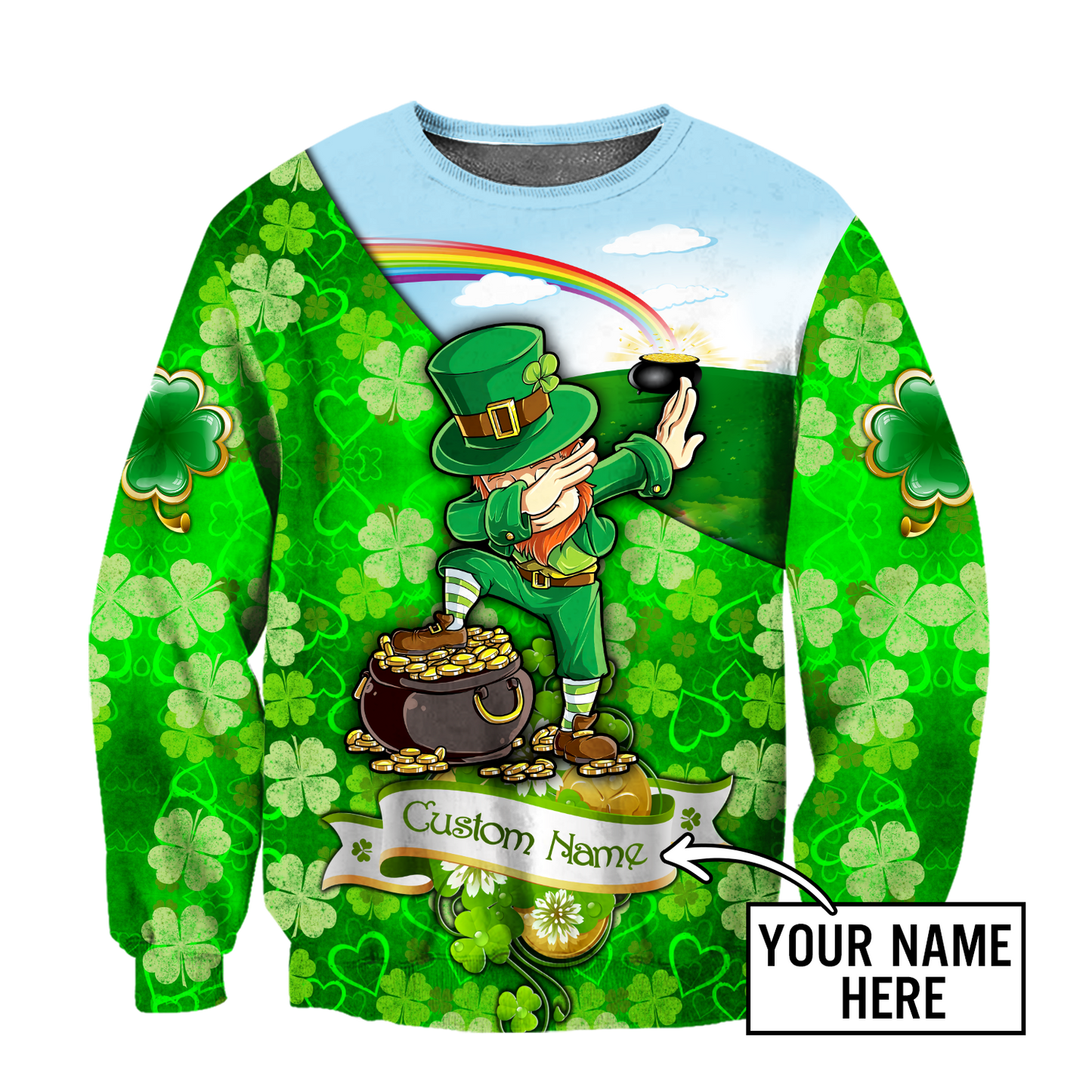3D All Over Printed  Irish   St Patrick Day Unisex Shirts DD07022102 Custom Name XT