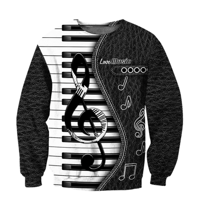 Piano Musical Instrument 3D All Over Printed Hoodie For Men And Women