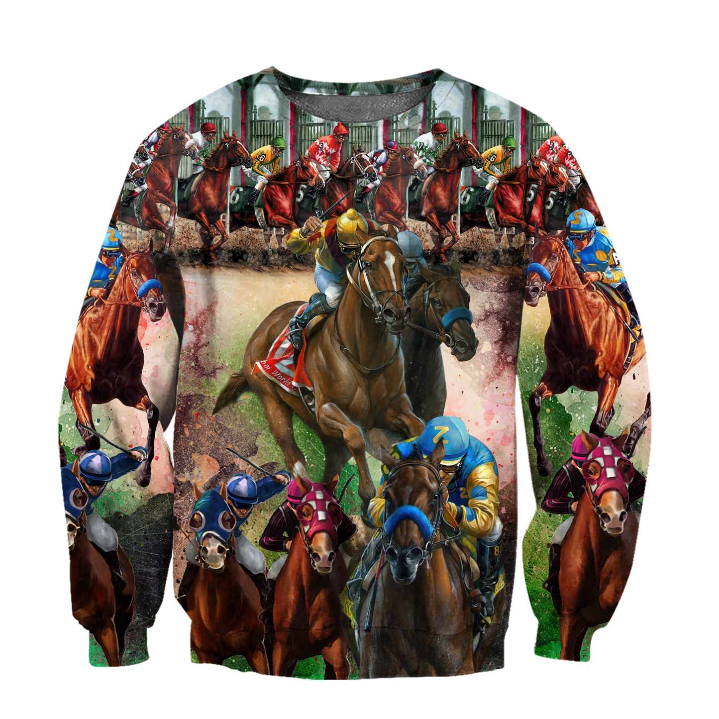 Racing Horse 3D All Over Printed Unisex Shirts