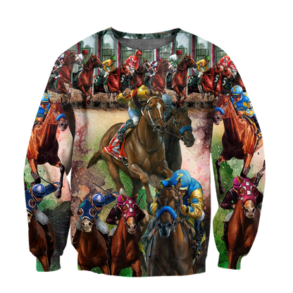 Racing Horse 3D All Over Printed Unisex Shirts