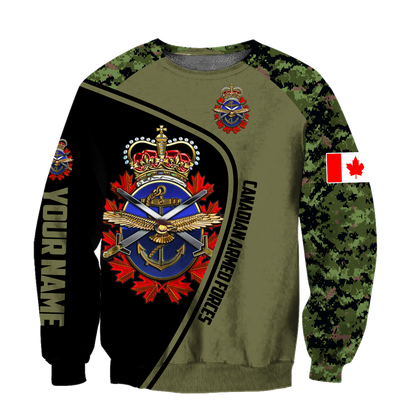 Personalized Name XTCanadian Armed Forces 3D Printed Shirts DA16032103