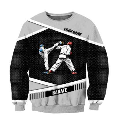 Customize Name Karate Fighting Hoodie For Men And Women MH11032105