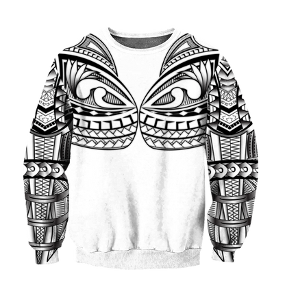Amazing Polynesian Tattoo Deluxe Hoodie ML