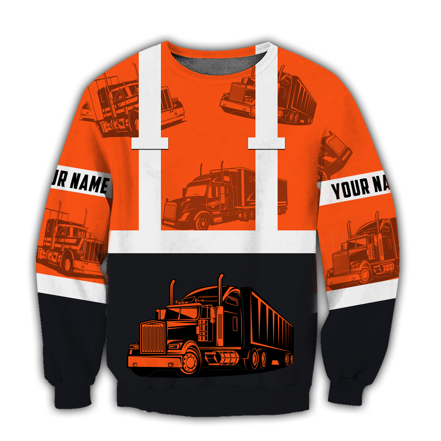 Premium Customized Name 3D All Over Printed Unisex Shirt For Trucker