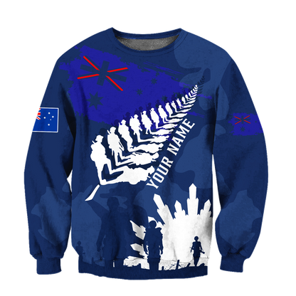 Personalized Name Anzac Day 3D All Over Printed Unisex Shirts
