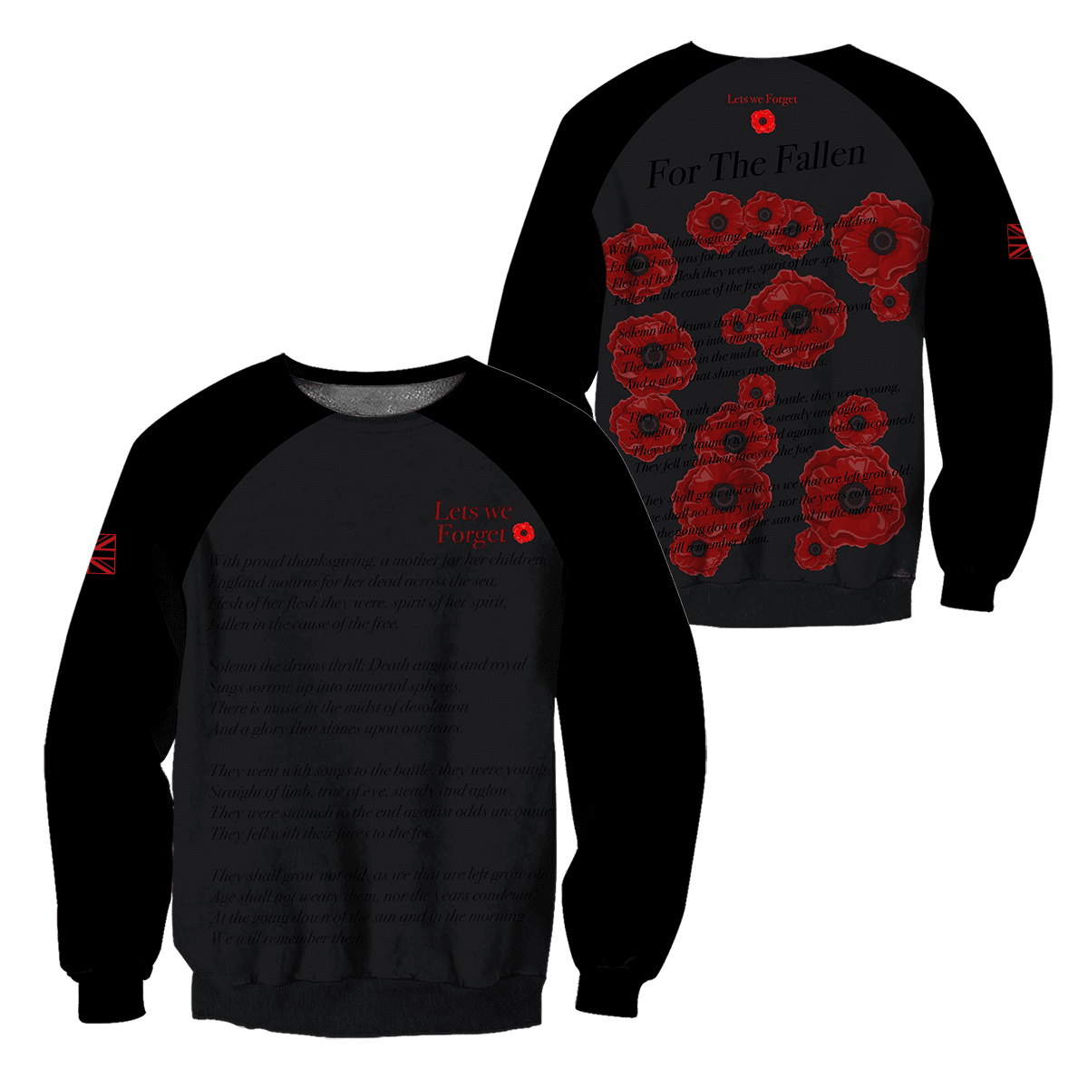 Remembrance Day Lest We Forget 3D All Over Printed Unisex Shirts