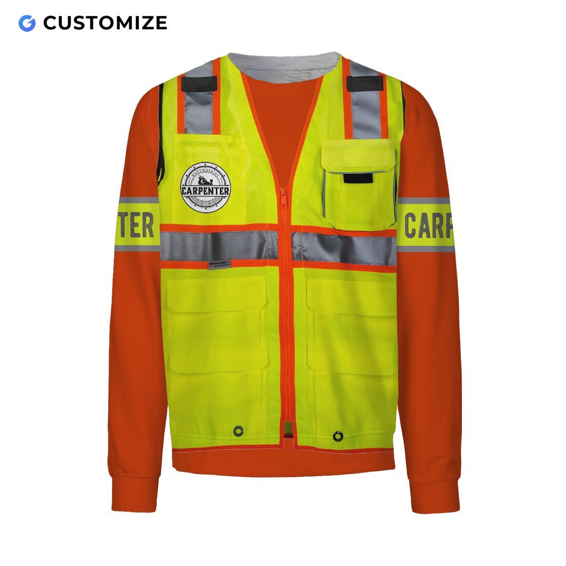 Premium Custom Name Carpenter 3D All Over Printed Unisex