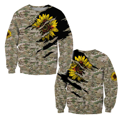New Mexico Sunflower Camo 3D All Over Printed Unisex Shirts