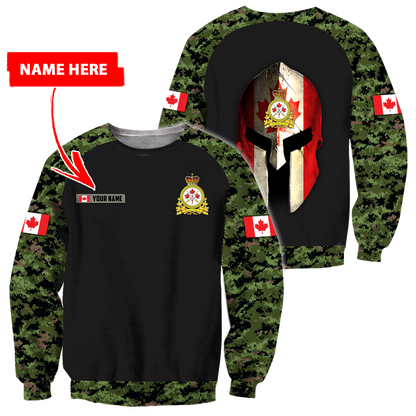 Personalized Name XT Canadian Army Pullover 3D All Over Printed Shirts PD15032104