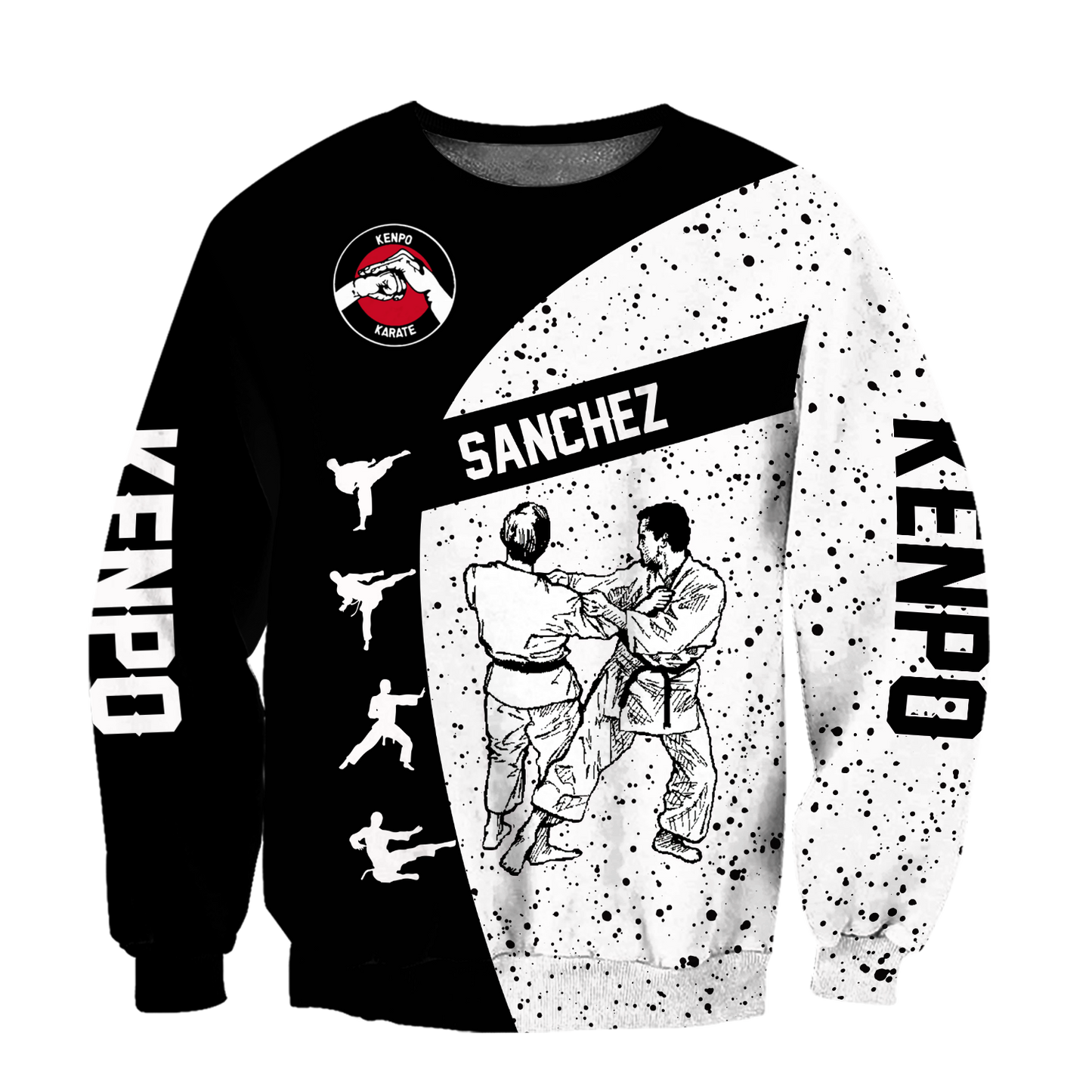 Customize Name Karate Fighting Hoodie For Men And Women TNA08032108