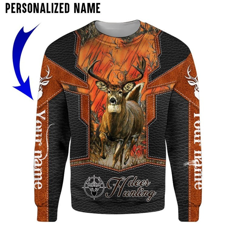 Premium Personalized Name Hunting 3D All Over Printed Unisex Shirts