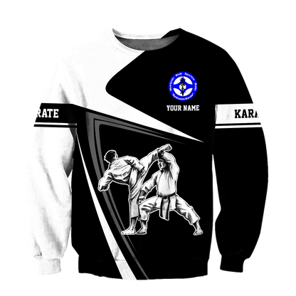 Customize Name Karate 3D Hoodie For Men And Women MH16042102