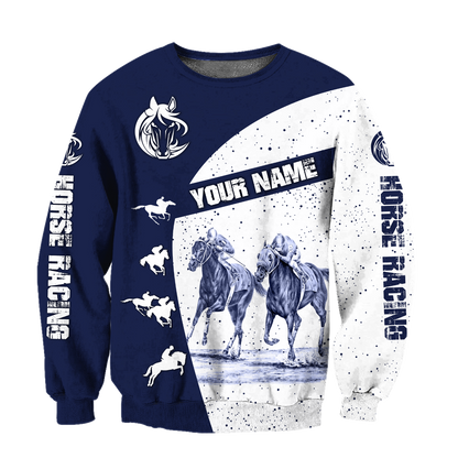 Personalized Horse Racing 3D All Over Printed Shirts For Men And Women TN