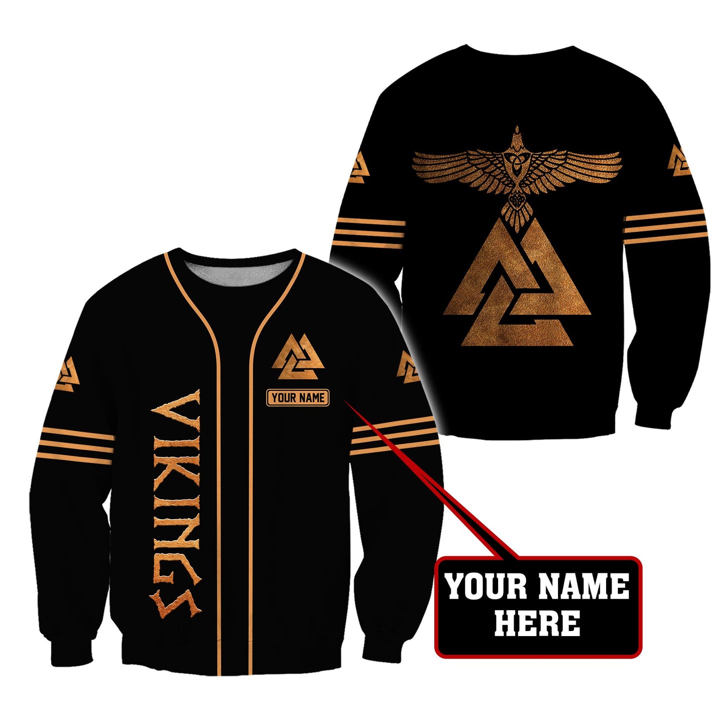 Personalized Premium Viking 3D Printed Unisex Shirts AM15042104