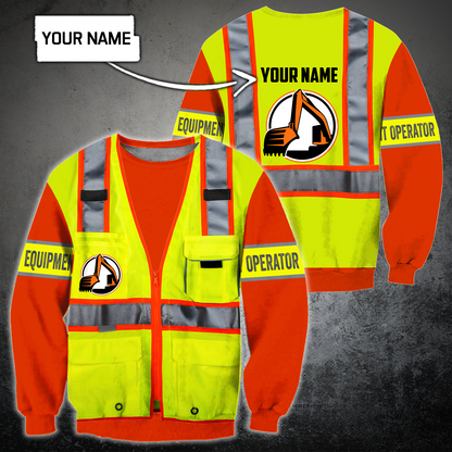 Customize Name Heavy Equipment Operator 3D All Over Printed Unisex Shirts