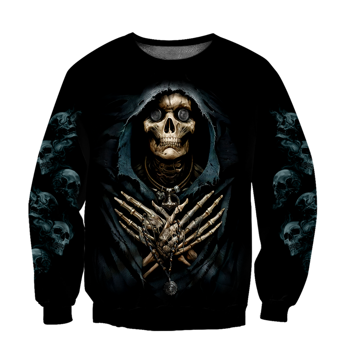 Skull And Coin In Eyes Hoodie For Men And Women MH27022102