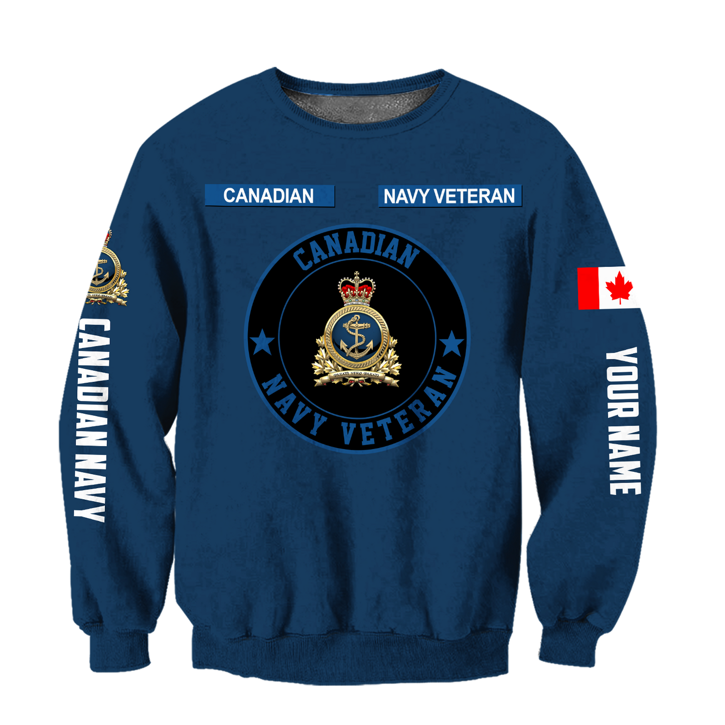 Personalized Name XT Canadian Navy Pullover 3D All Over Printed Shirts DA11032103