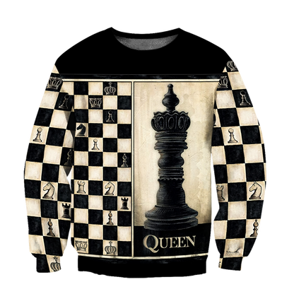 3D All Over Printed Chess Lovers- Queen Chess Unisex Shirts  PD18022103 XT