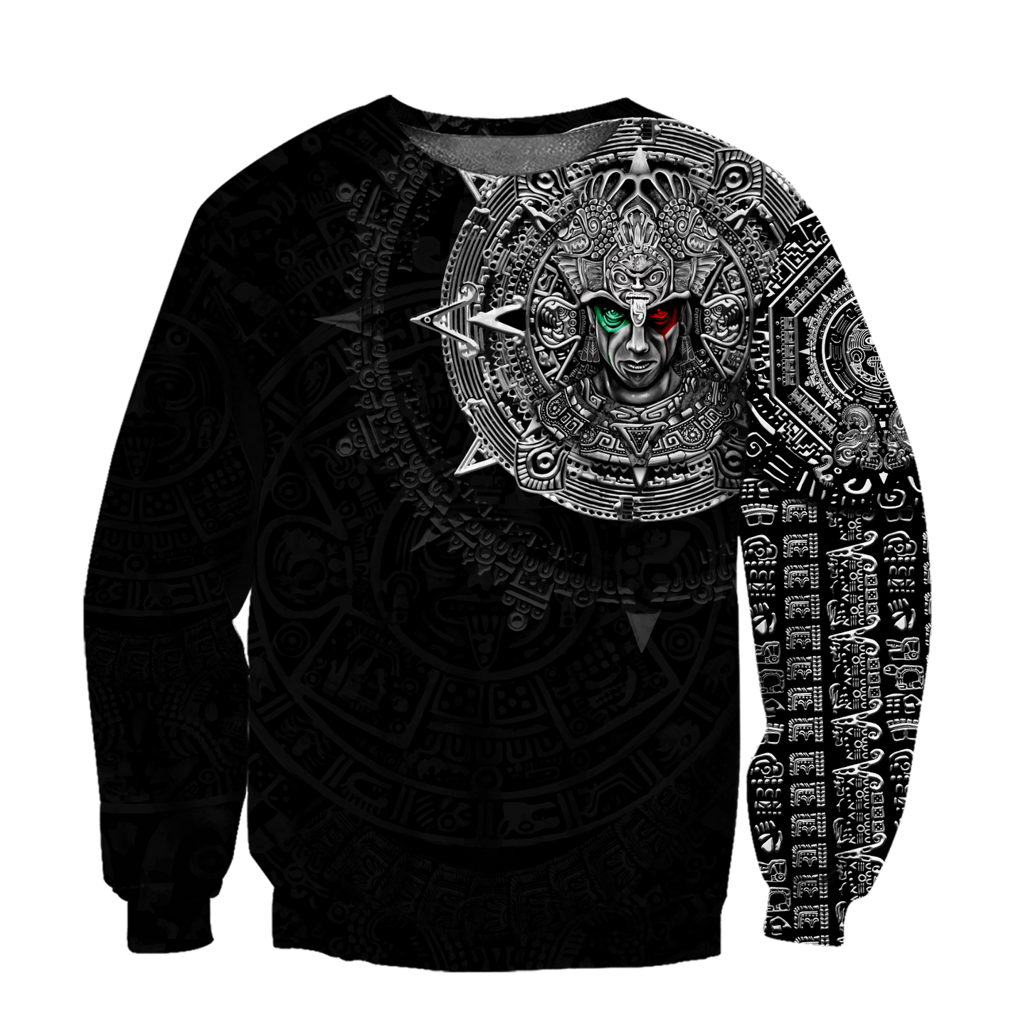 Mexico Aztec Warrior 3D All Over Printed Unisex Hoodie