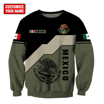Personalized Name Mexico 3D All Over Printed Unisex Hoodie
