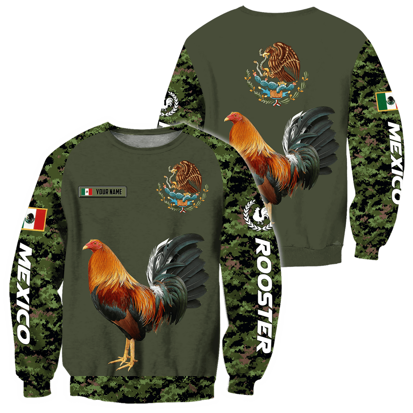 Personalized Rooster 3D Printed Unisex Shirts HHT18052105