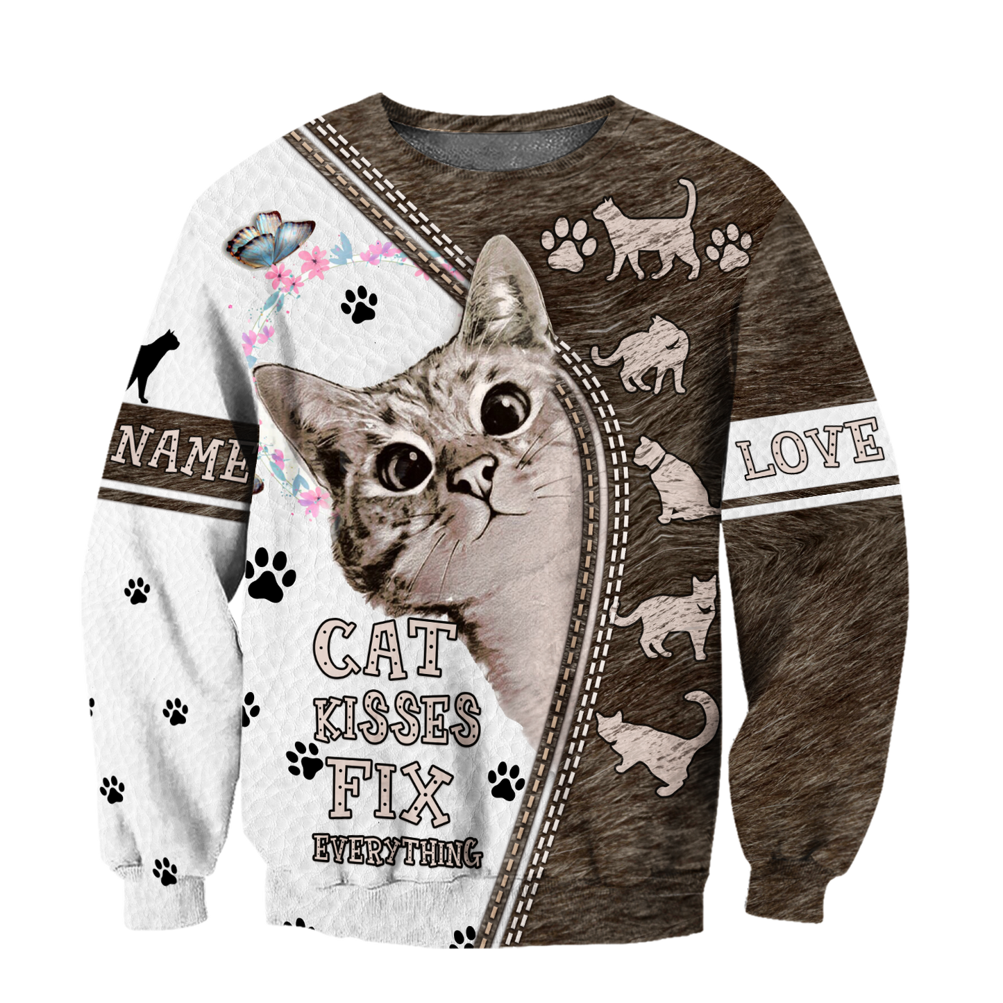 Customize Name Cat Hoodie For Men And Women TNA25032103