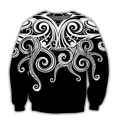 Premium Unisex Hoodie Polynesian Octopus Tattoo ML