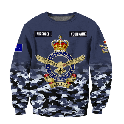 Premium Personalized Royal Australian Air Force 3D All Over Printed Unisex Shirts TN