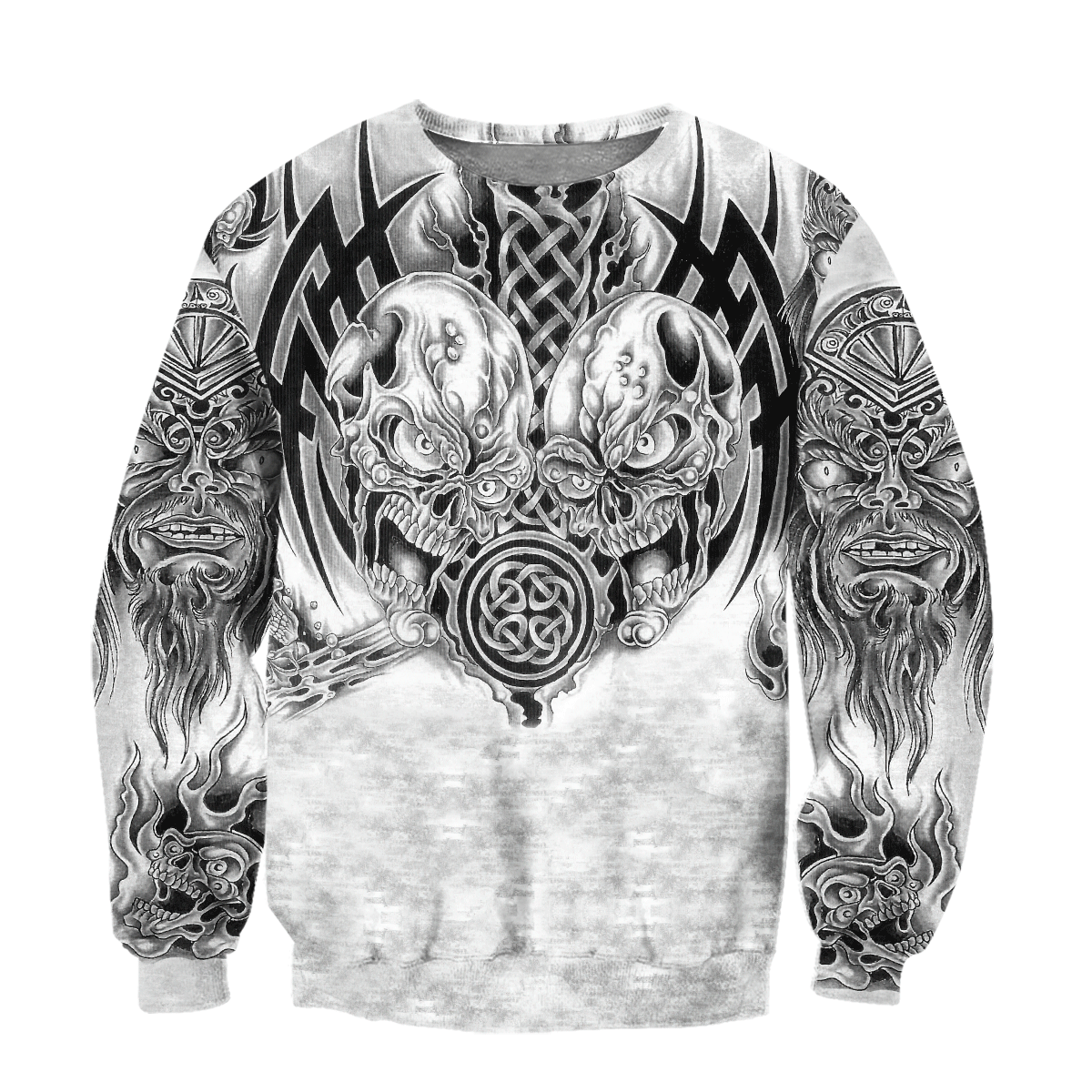 Premium Unisex All Over Printed Smocky Skull Shirts MEI
