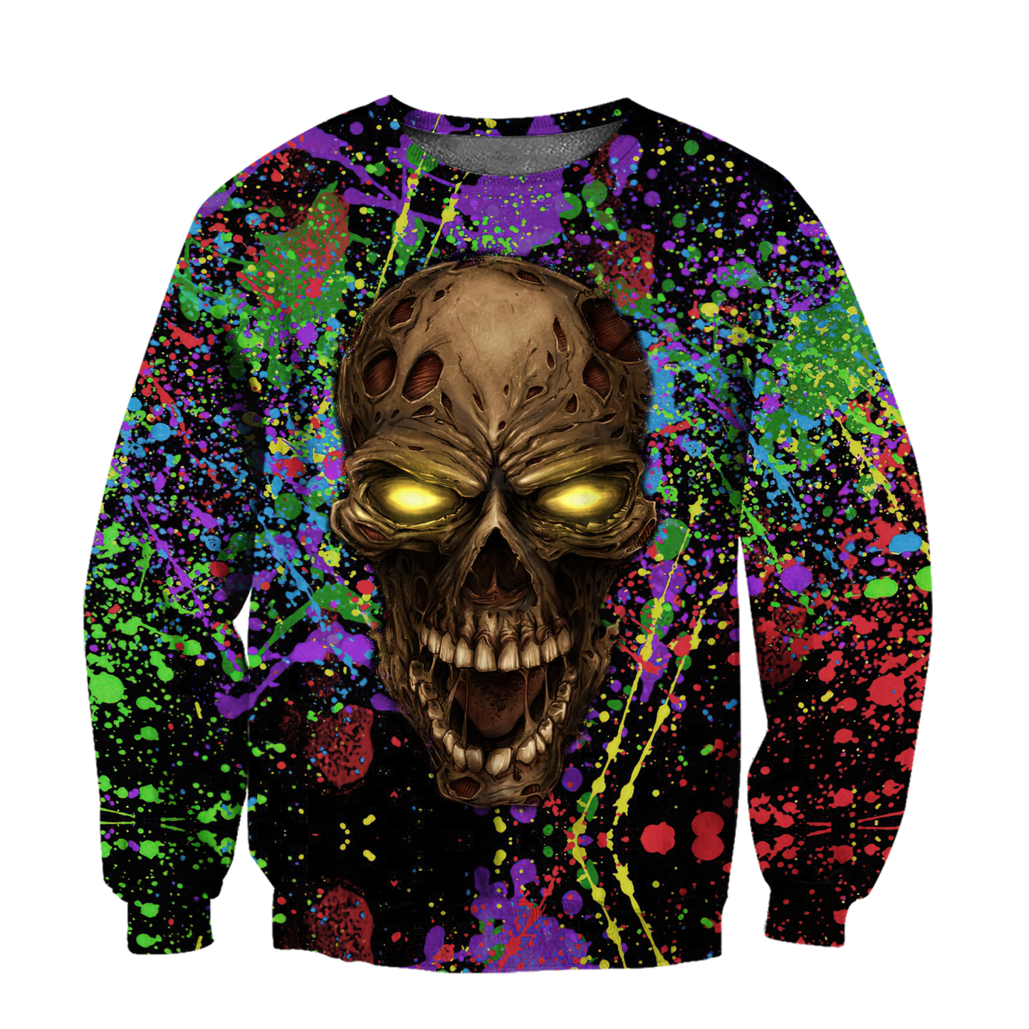 Colorful Skull Hoodie For Men And Women MH25012103