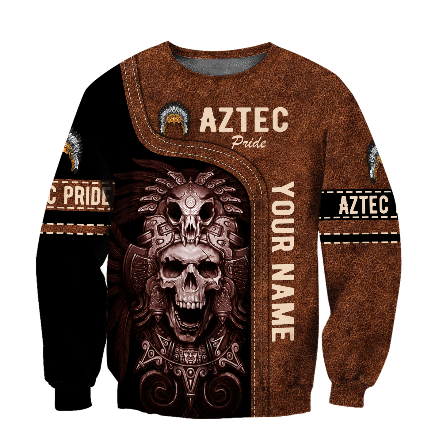 Personalized Name Aztec Pride 3D All Over Printed Hoodie DQB19042101