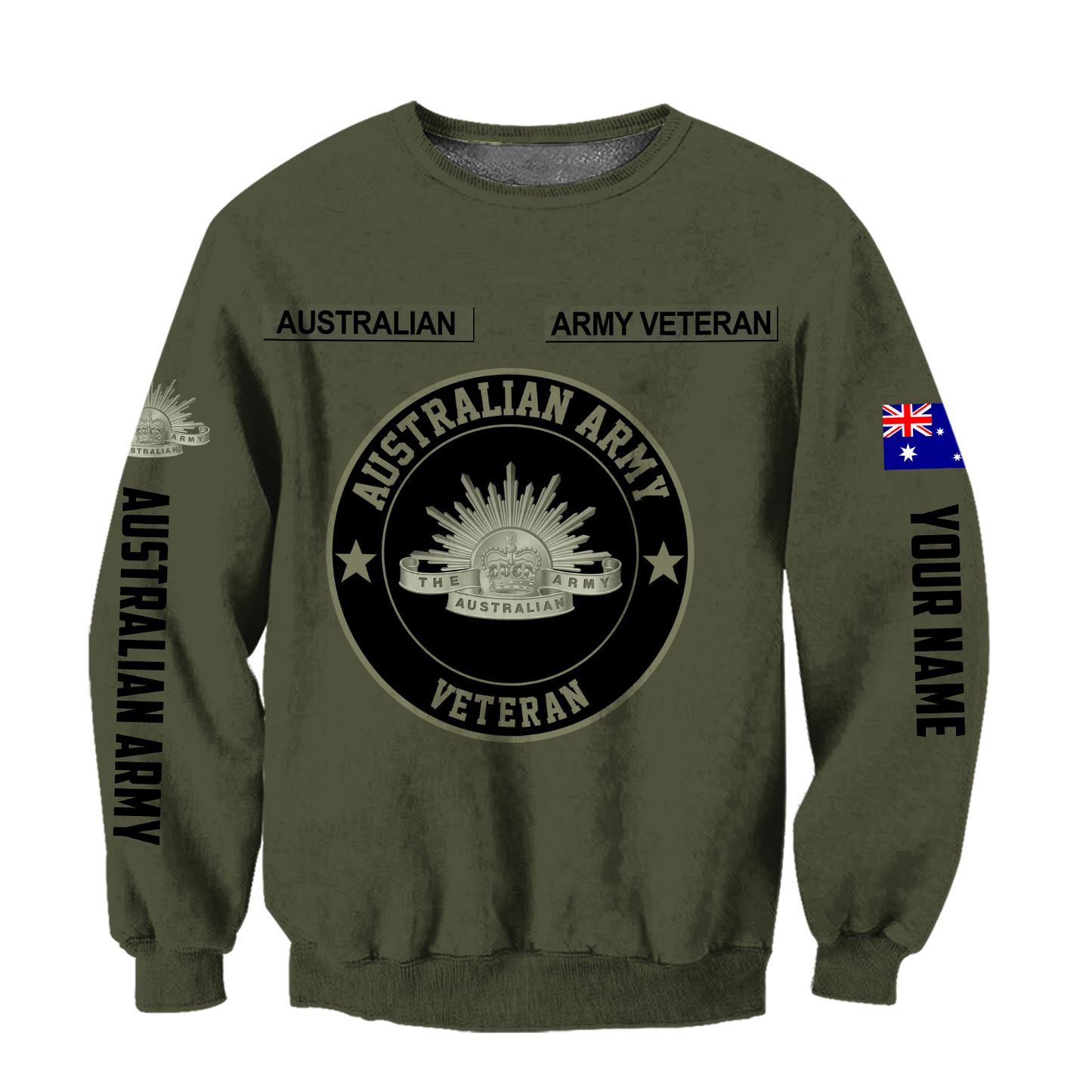 Personalized Name XT Australian Army Pullover 3D All Over Printed Shirts DA10032102