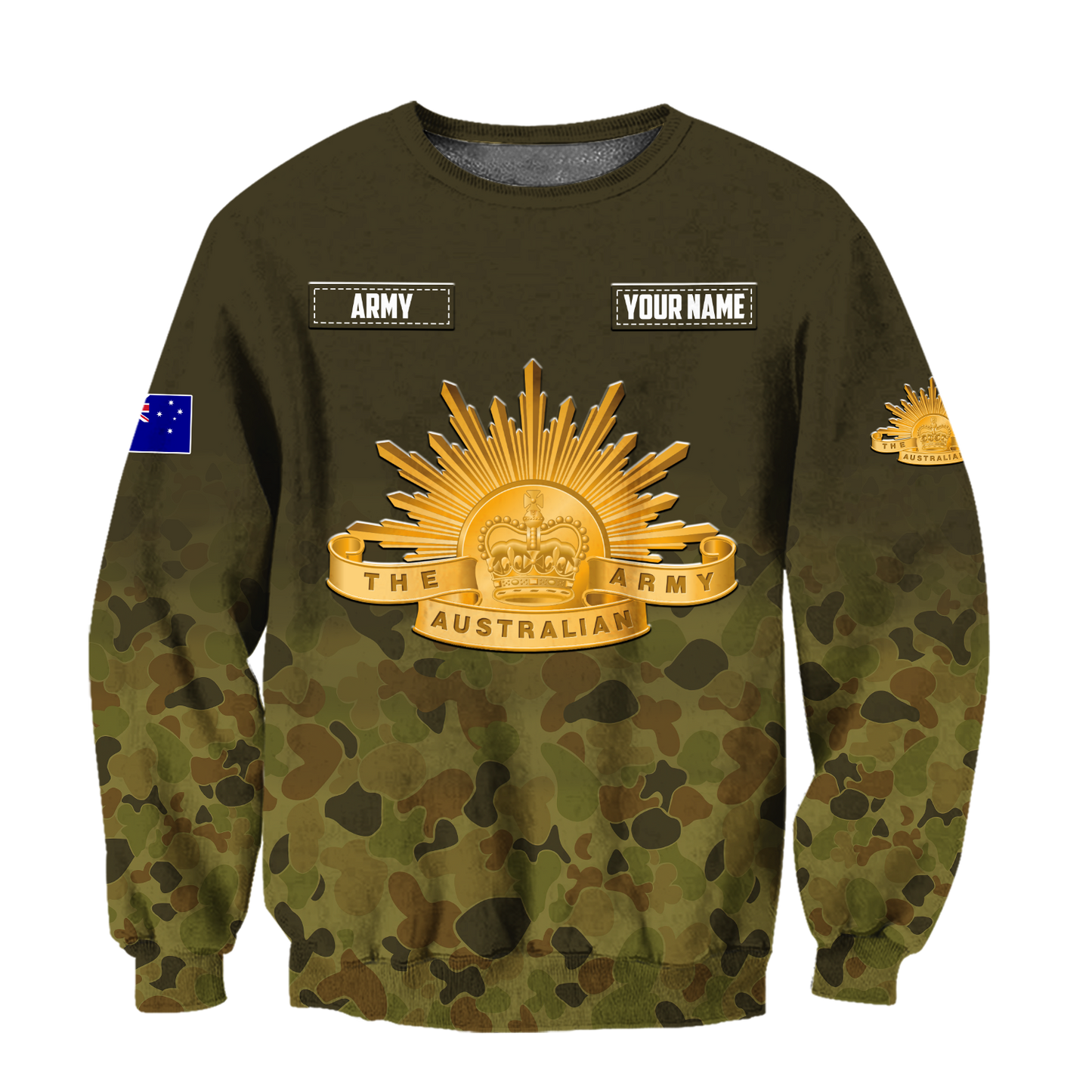 Personalized The Australian Army 3D Printed Unisex Shirts TN