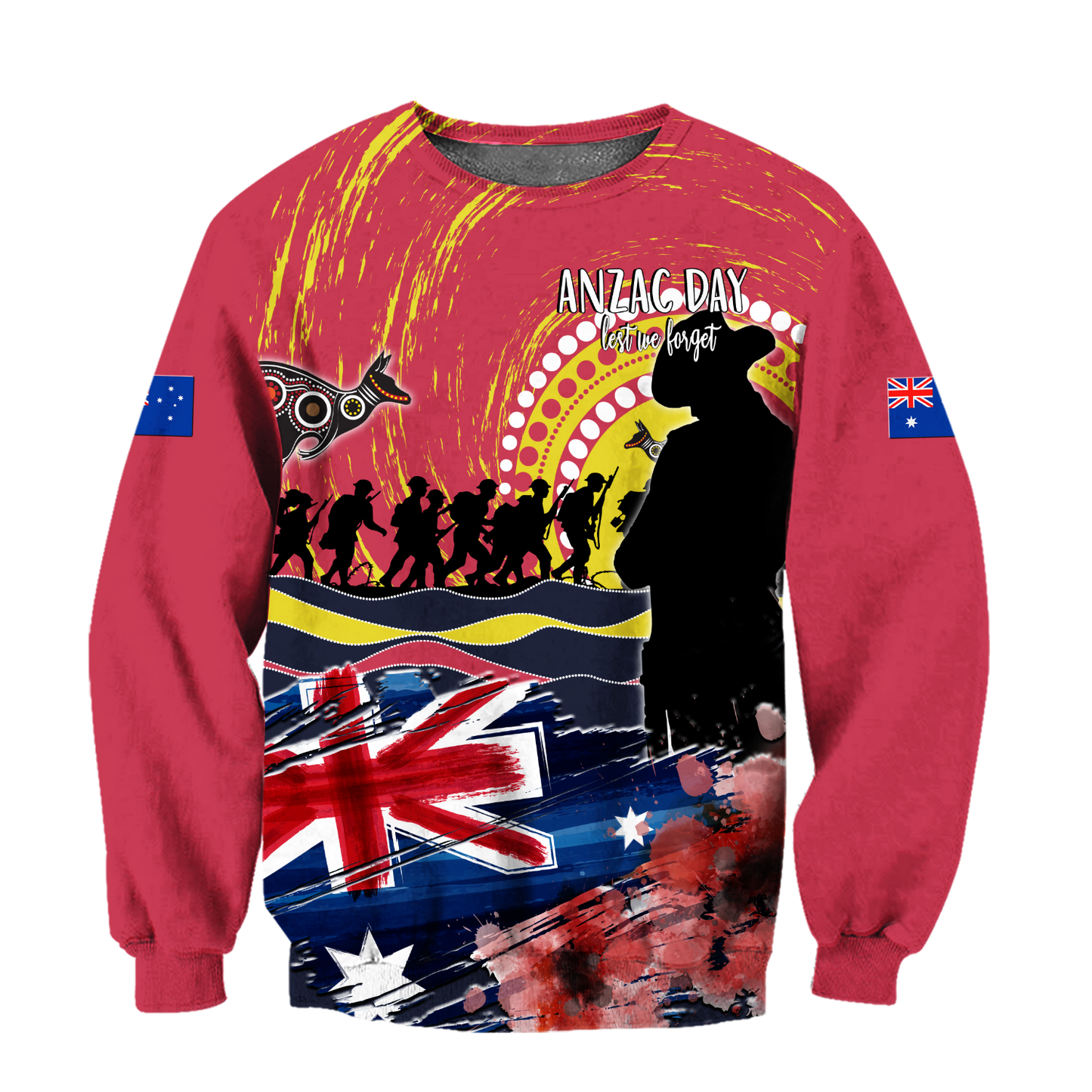 Australian Aboriginal Anzac Day 3D Printed Unisex Shirts TN SN30032103