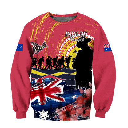 Australian Aboriginal Anzac Day 3D Printed Unisex Shirts TN SN30032103