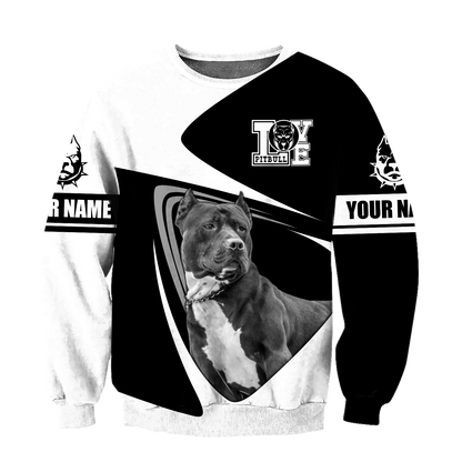 Pitbull Dog 3D All Over Printed Unisex PL