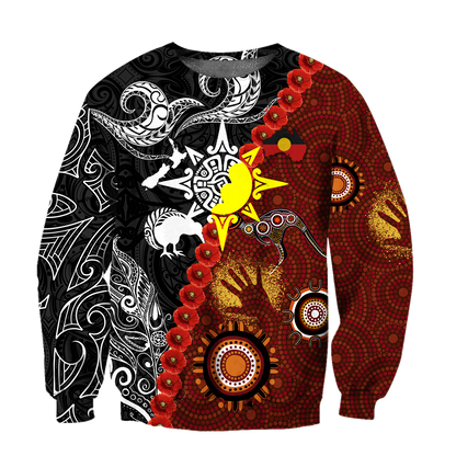 New Zealand Maori And Australia Aboriginal We Are Family 3D Printed Unisex Shirts TN DD29032103