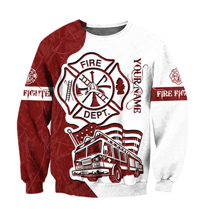 Customize Name Firefighter Hoodie For Men And Women MH08032108