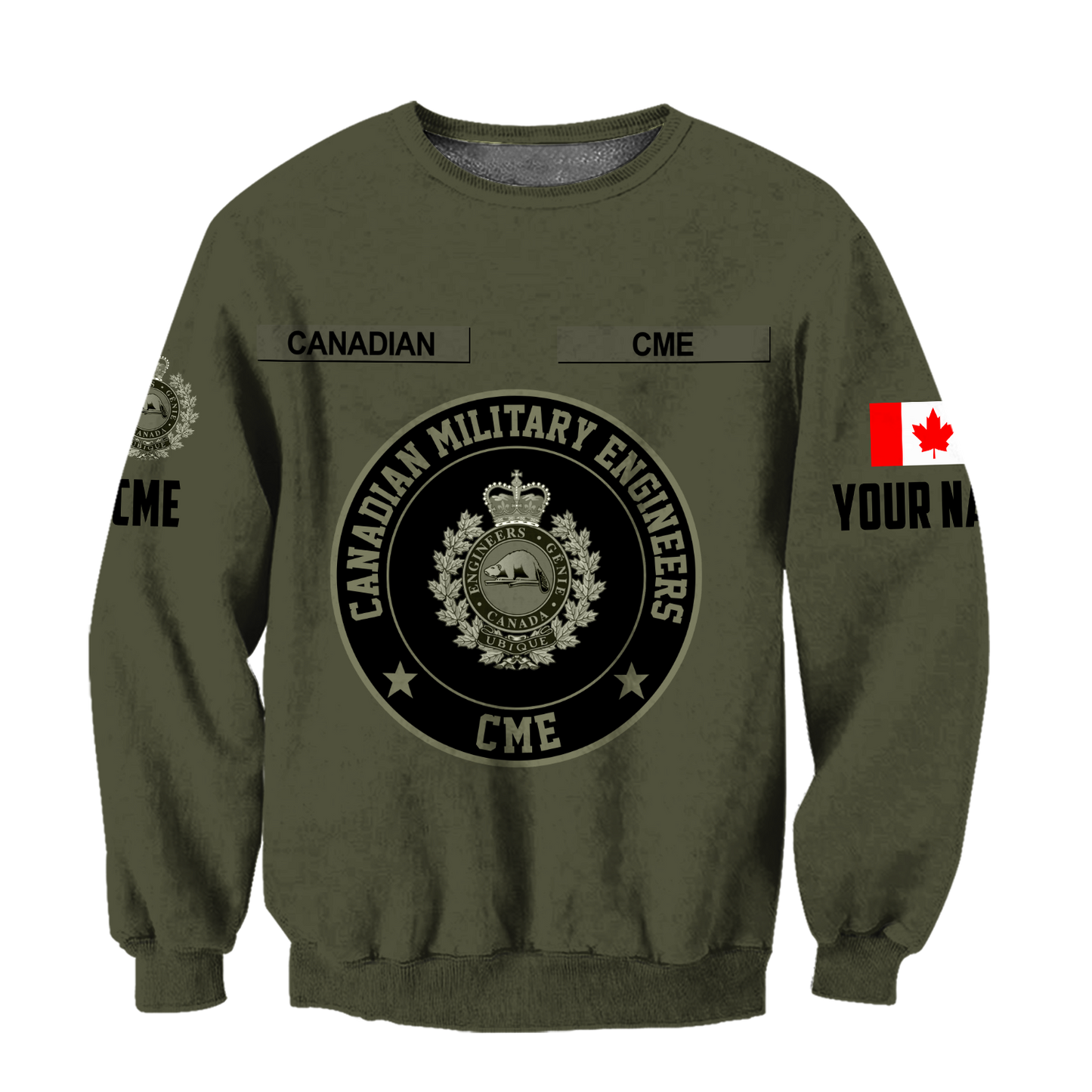 Personalized Name XT Canadian CME Pullover 3D All Over Printed Shirts DA12032103