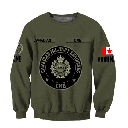 Personalized Name XT Canadian CME Pullover 3D All Over Printed Shirts DA12032103
