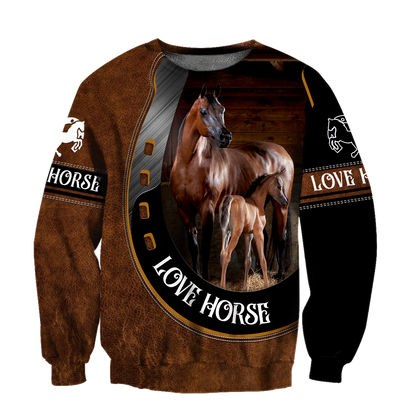 Love Horse 3D All Over Printed Shirts For Men And Women TN