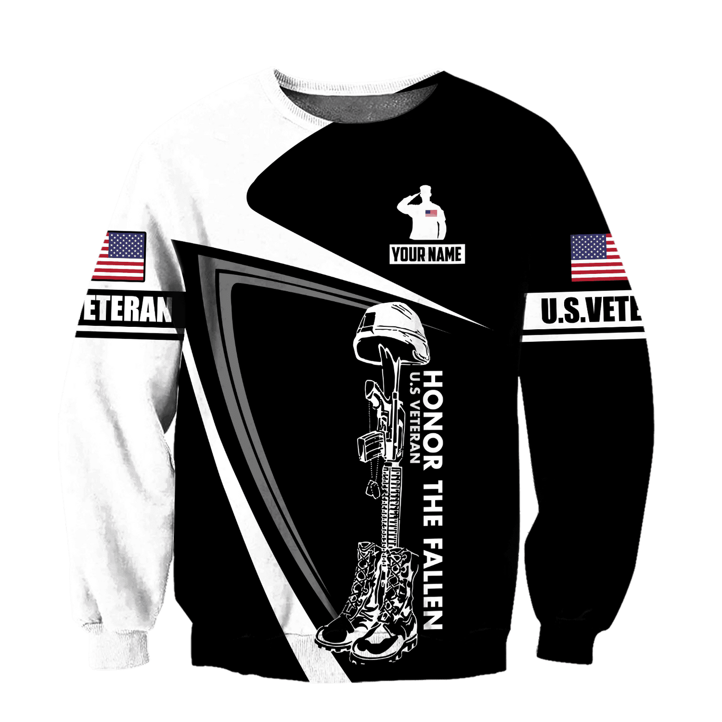Custom name US Veteran 3D printed shirts Proud Military