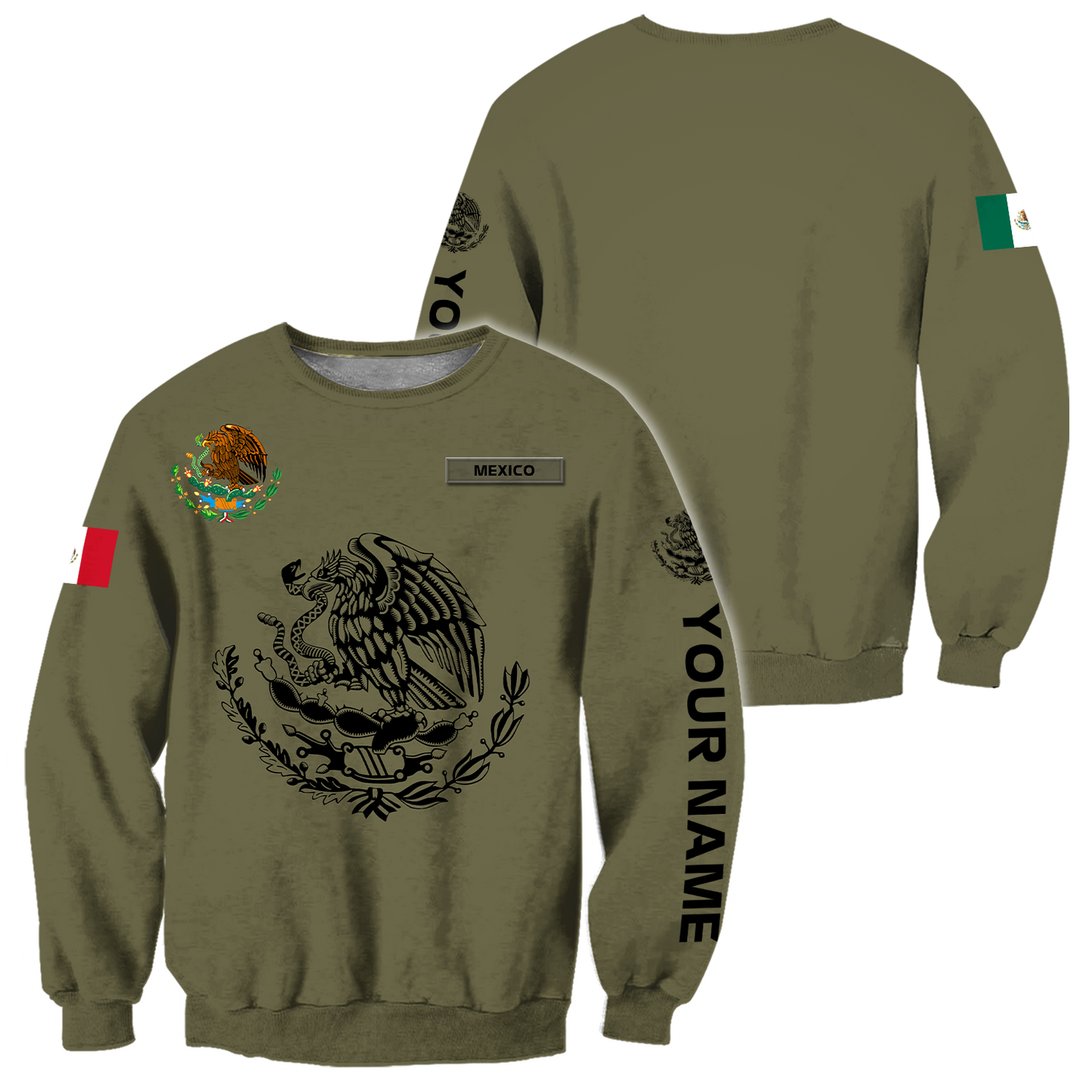 Mexican Customize 3D All Over Printed Shirts For Men And Women