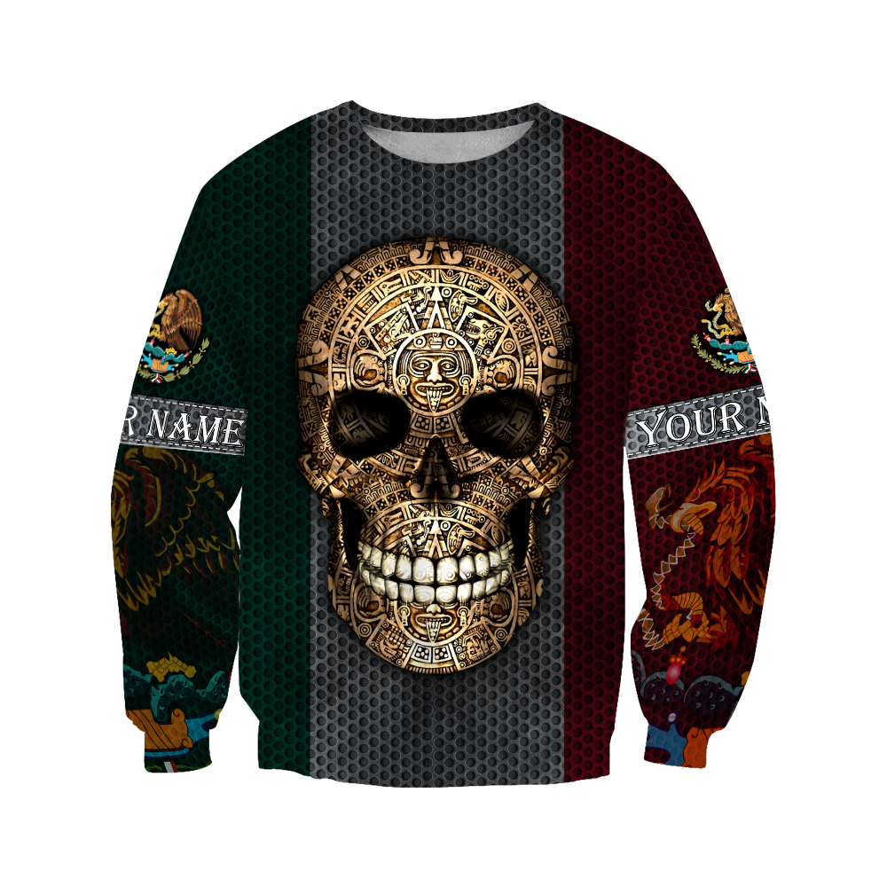 Aztec Mexican Skull 3D All Over Printed Shirts JJ26052101 NT
